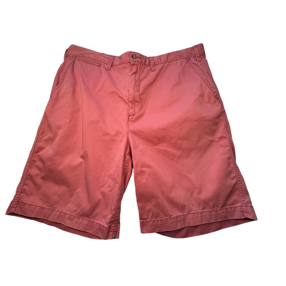 Polo Ralph Lauren Relaxed Fit Shorts Men 36 Coral Pink Chino Flat Front Cotton